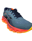 Mizuno men's running shoe Wave Sky 7 J1GC230251 gray orange