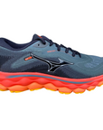 Mizuno scarpa da corsa da uomo Wave Sky 7 J1GC230251 grigio arancio