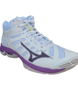 Mizuno scarpa da pallavolo da donna Wave Voltage 2 Mid V1GC246535 bianco-viola