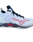 Mizuno scarpa da pallavolo da uomo Wave Momentum 3 Mid V1GA231796 bianco-salsa-nero