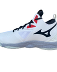 Mizuno scarpa da pallavolo da uomo Wave Momentum 3 Mid V1GA231796 bianco-salsa-nero