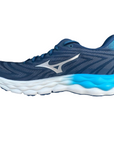 Mizuno scrpa da corsa da uomo Wave Sky 8 J1GC240205 tè blu-argento