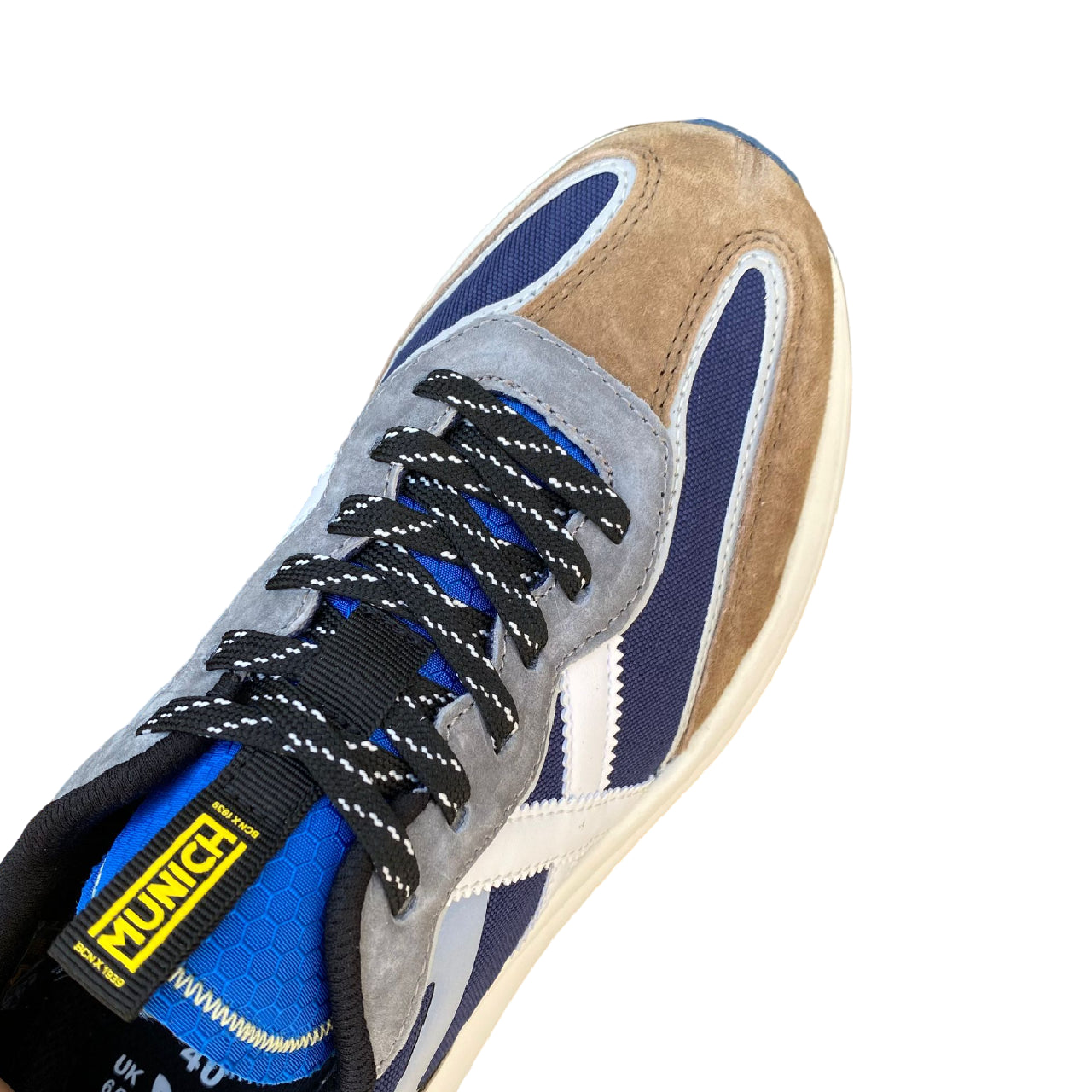 Munich Dinamix 09 Sneakers Uomo Blu-Beige Vista Dall&#39;Alto