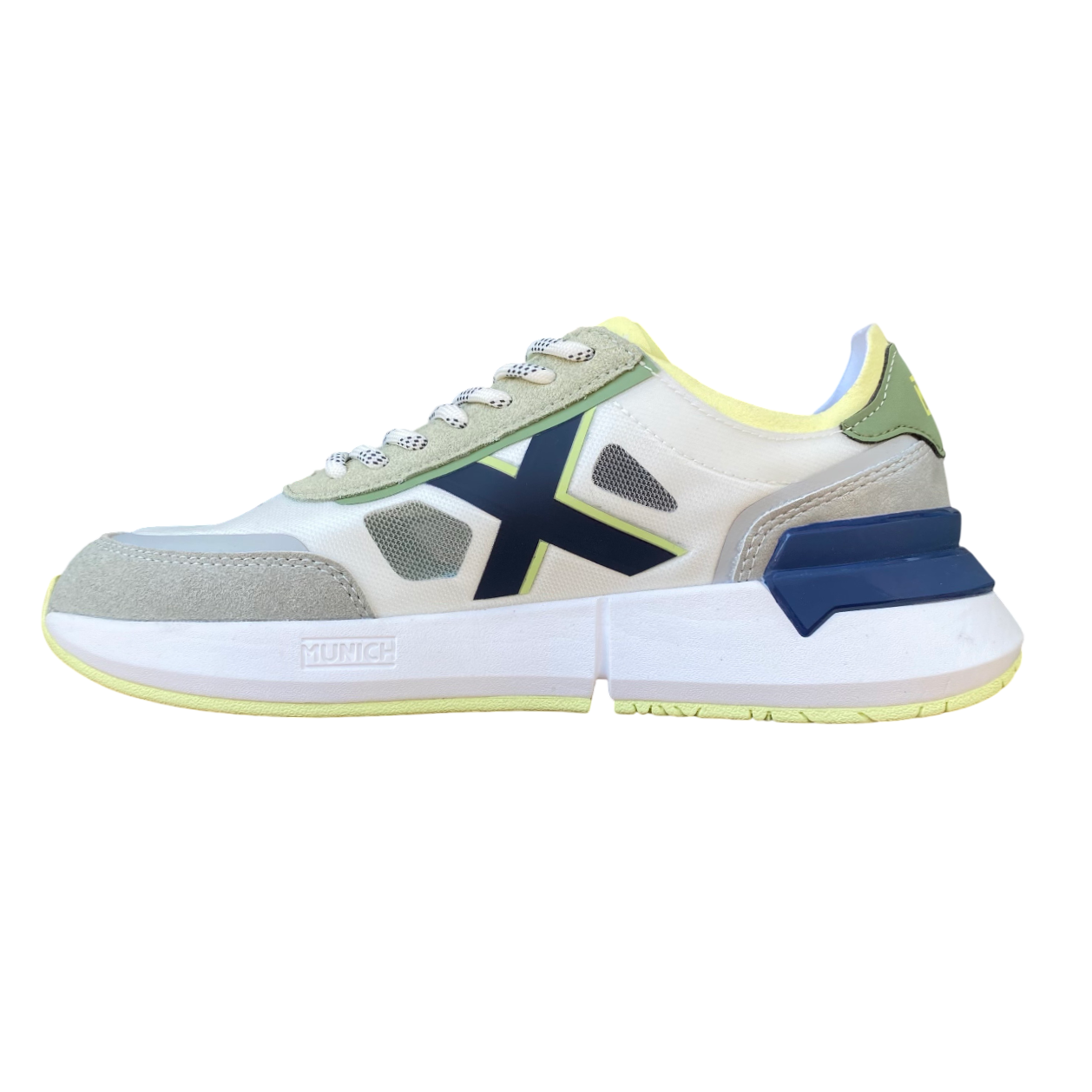 Munich scarpa sneakers da uomo Versus LS 4173 104 bianco-verde-blu
