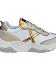 Munich scarpa sneakers da donna Wave 169 bianco-oro