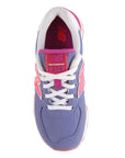 New Balance girl's sneakers shoe KL574DYG blue gray fuchsia