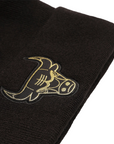 New Era cappellino a cuffia da adulto con logo Chicago Bulls dorato 60364359 nero