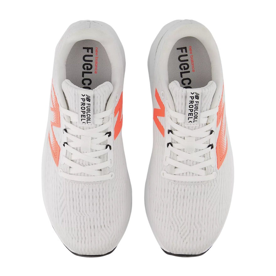 New Balance - Scarpa Running Donna FuelCell Propel v5 WFCPRCY5 Bianco - vista dall&#39;alto