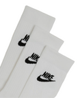 Nike Calza Sportwear Everyday Essential media lunghezza confezione da 3 paia DX5025-100 bianco