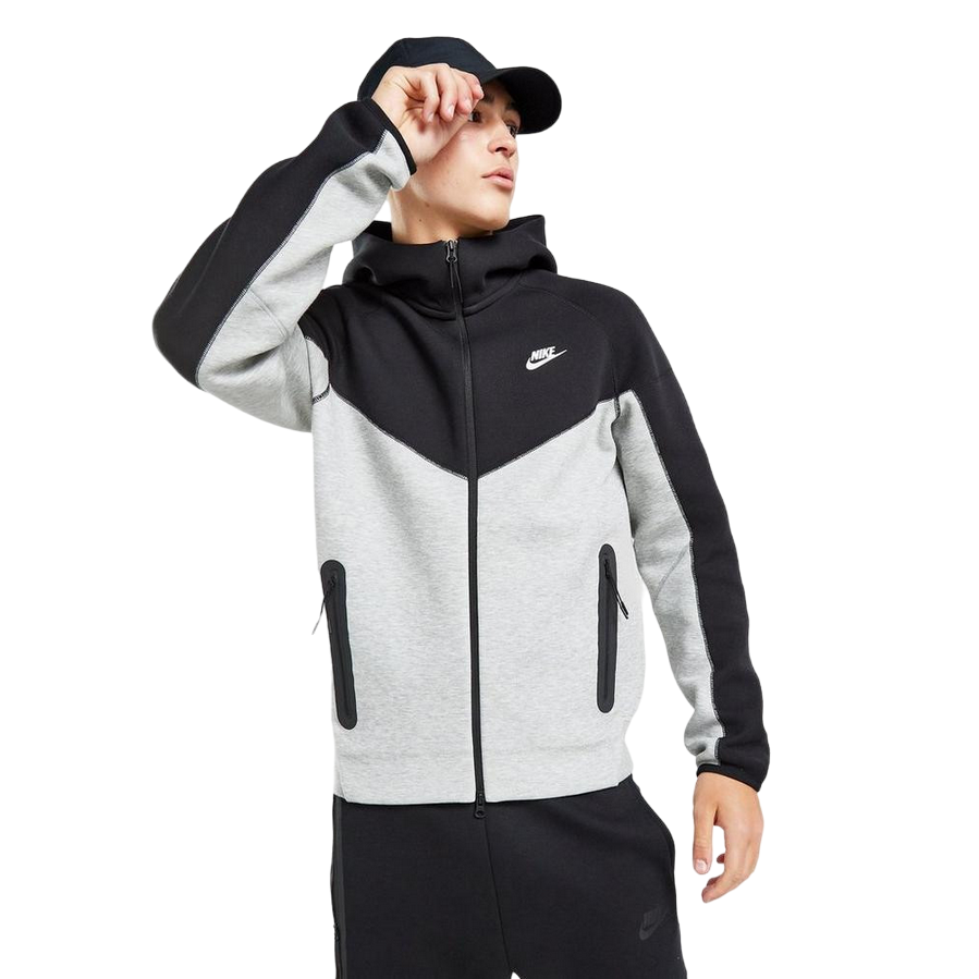 Nike Felpa con cappuccio da adulto Sportswear Tech Windrun FB7921-064 nero-grigio