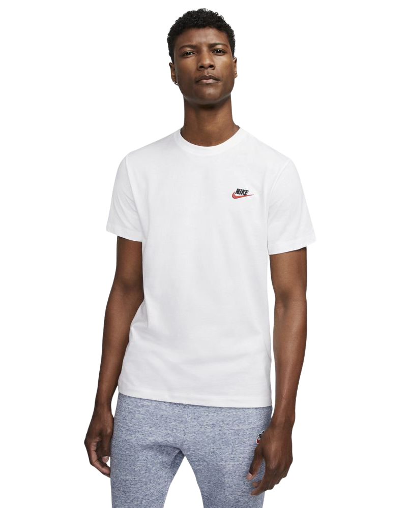 Nike maglietta manica corta da uomo Sportswear Club AR4997-100 bianco