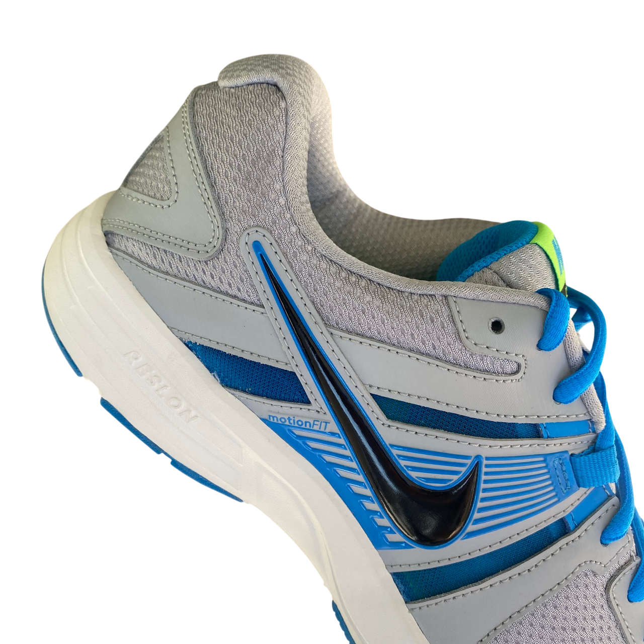 Scarpe da ginnastica da uomo Nike Dart 10 modello 580523 013 colore grigio, ideali per running e allenamento - tacco