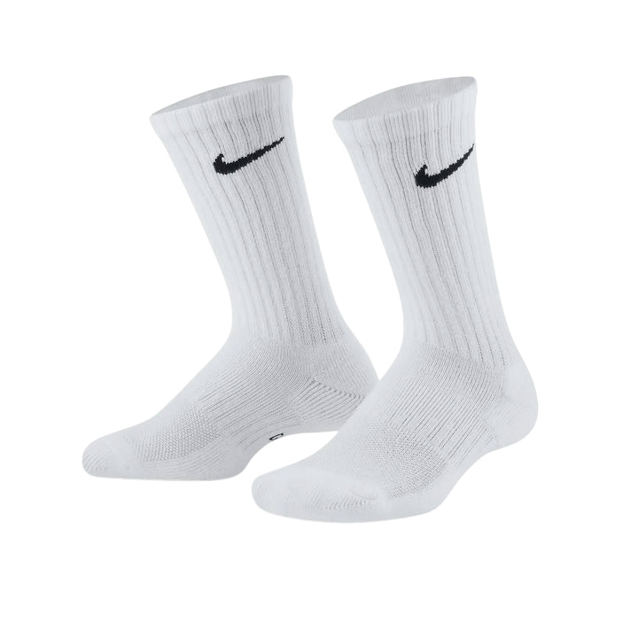 Nike Everyday Kids' Cushioned Calze SX6842-100 Bianco - 3 Paia - Vista Frontale