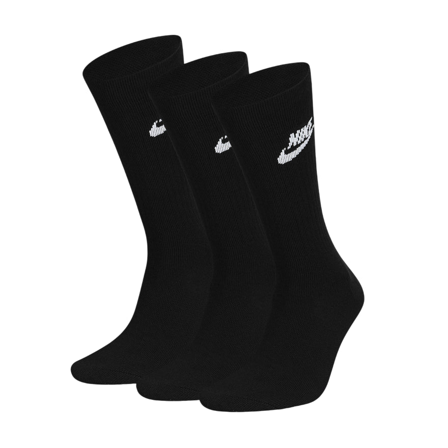Nike Sportswear Everyday Essential Calze Medie 3 Paia DX5025-010 Nero - Vista Frontale
