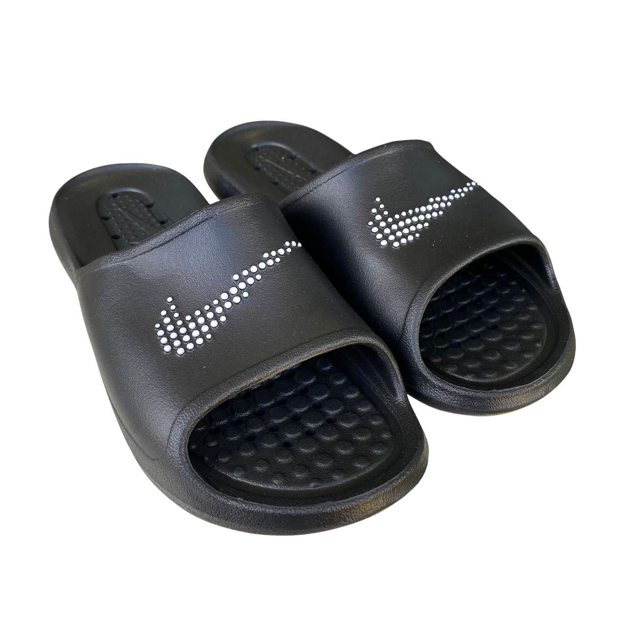 Ciabatta da uomo Nike Victori One Shower Slide CZ5478-001 colore nero con logo swoosh bianco