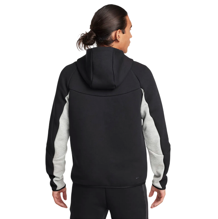 Nike felpa da uomo con cappuccio Tech Fleece Windrunner HV0949-011 nero-grigio