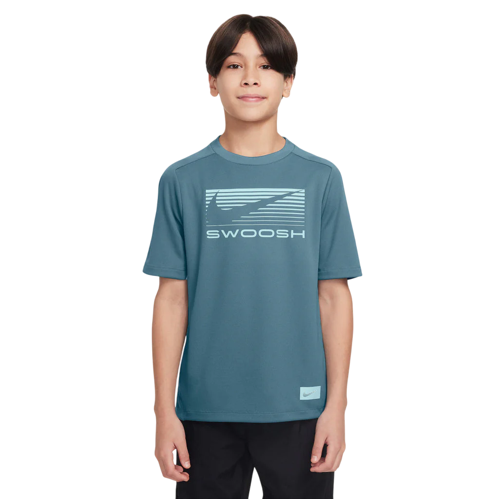 Nike maglietta manica corta junior in Dri-Fit HJ3743-006 blu cobalto