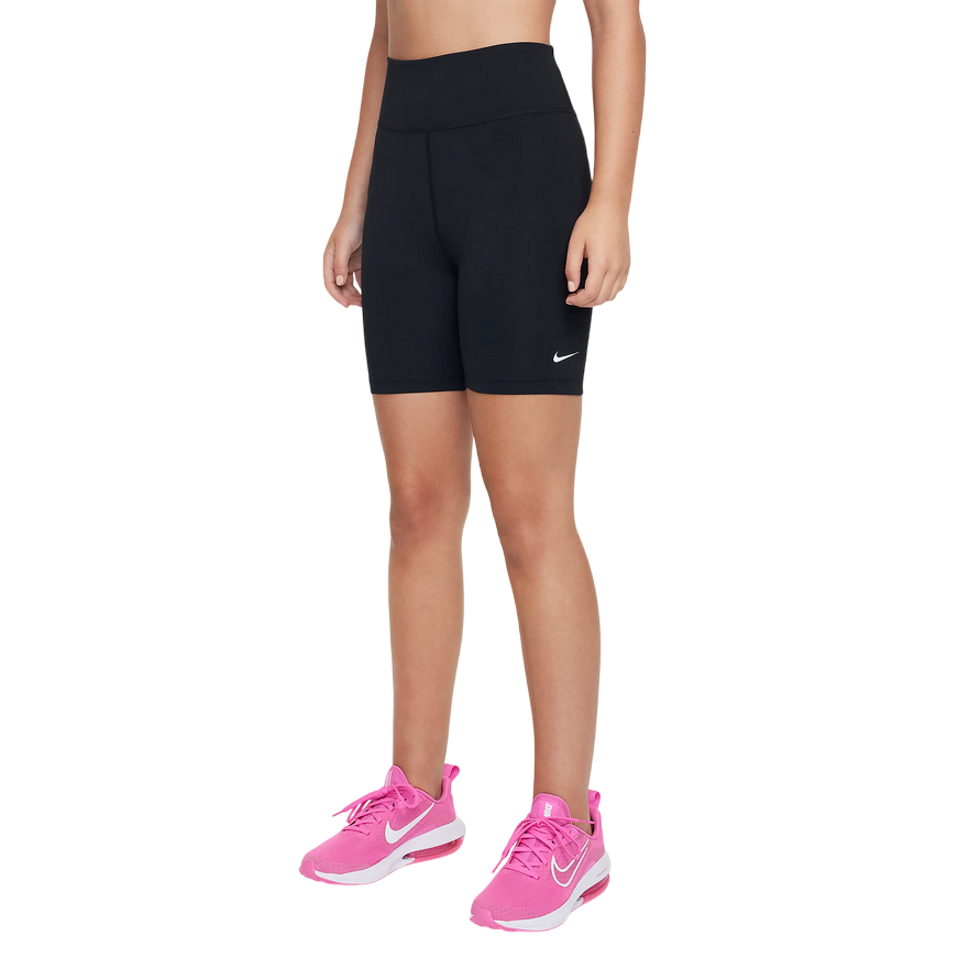 Nike pantaloncino elasticizzato da ragazza Dri-FIT 13 cm ONE FZ5603-010 nero