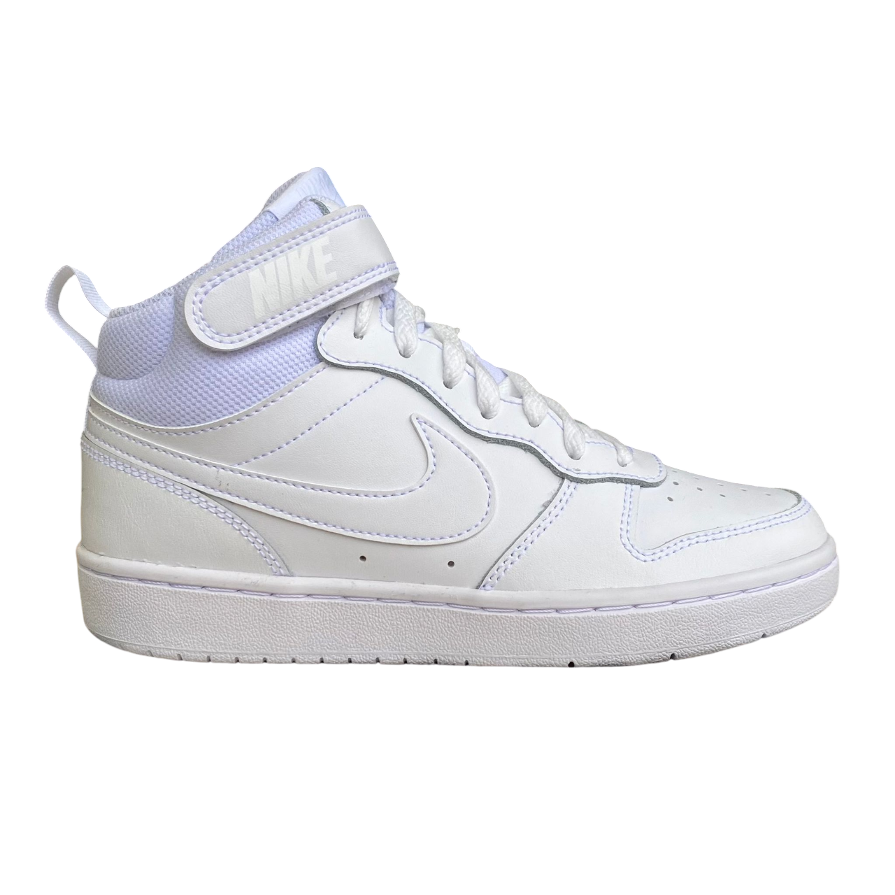 Nike scarpa sneakers da junior alta Court Borough Mid 2 CD7782-100 bianco