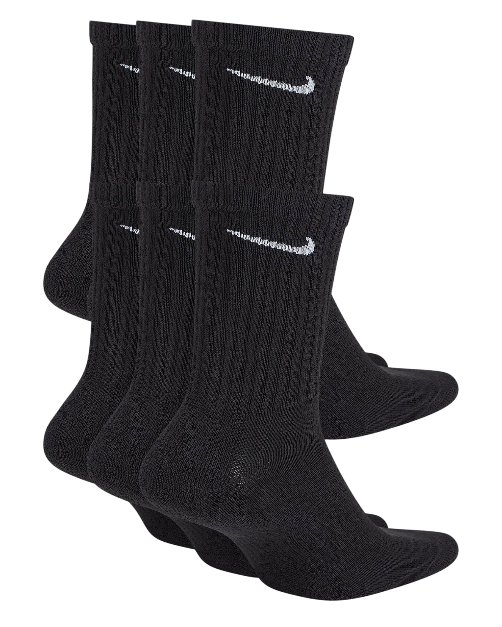 Nike Everyday Cushioned Training adult socks 6 pairs SX7666-010 black