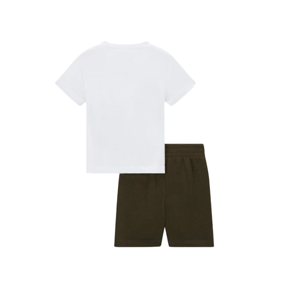 Nike children&#39;s Club set, short sleeve t-shirt and shorts 86L775-F84 white-green