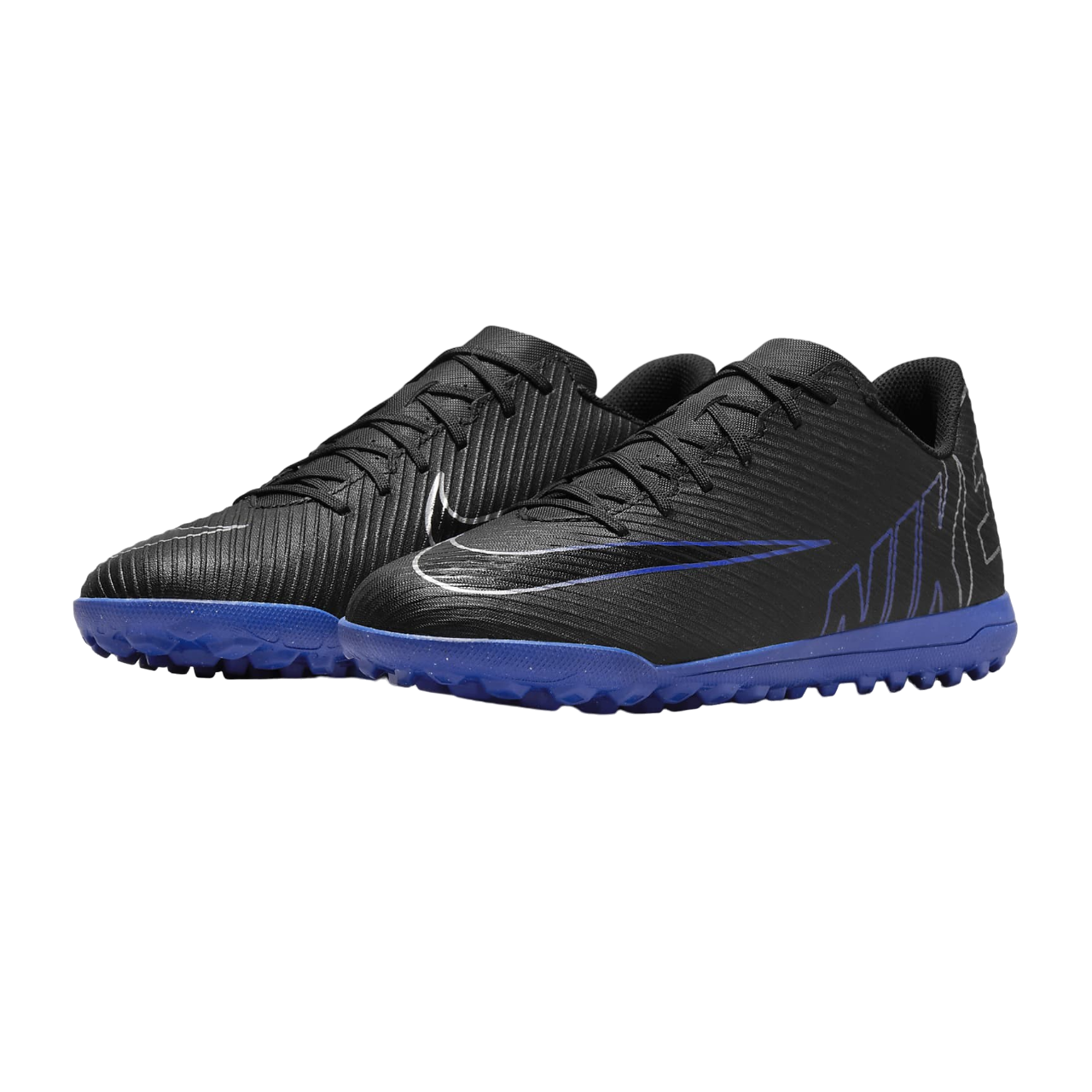Nike scarpa da calcetto da uomo Mercurial Vapor15 Club DJ5968-040 nero-azzurro