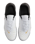 Nike men's soccer shoe Phantom GX 2 Club TF FJ2587-100 white-black-gold