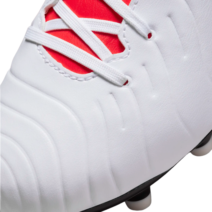 Nike boys football boot Legend 10 Club FG/MG DV4352 100 white-black-crimson