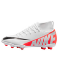 Nike boys' football boot Superfly 9 Club FG/MG DJ5959-600 crimson-white-black
