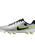 Nike scarpa da calcio da uomo Legend 10 Academy FG/MG DV4337-001 argento-nero