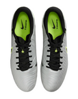 Nike scarpa da calcio da uomo Legend 10 Academy FG/MG DV4337-001 argento-nero