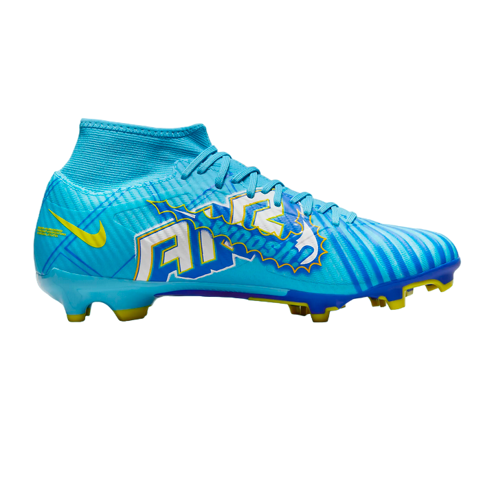 Nike men&#39;s football boot Zoom Superfly 9 Acad KM FG/MG DO9345-400 baltic blue-white