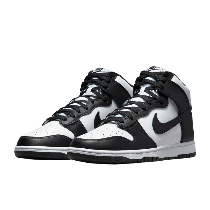 Nike scarpa sneakers alta da uomo Dunk High Retro DD1399-105 bianco-nero