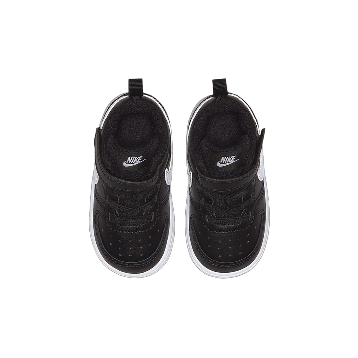 Nike children&#39;s sneakers shoe Court Borough Low 2 BQ5453 002 black-white