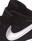 Nike children's sneakers shoe Court Borough Low 2 BQ5453 002 black-white