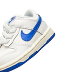 Nike scarpa sneakers da bambino Dunk Low DH9761 105 bianco-azzurro
