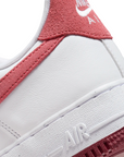Nike women's sneakers shoe Air Force 1 '07 FQ7626-100 white-light red