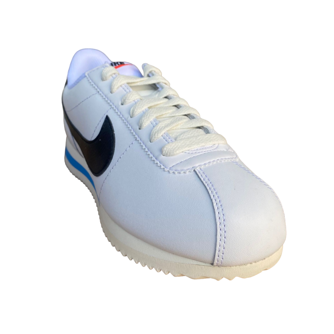 Nike Cortez DN1791-100 white black light blue women&#39;s sneakers shoe 