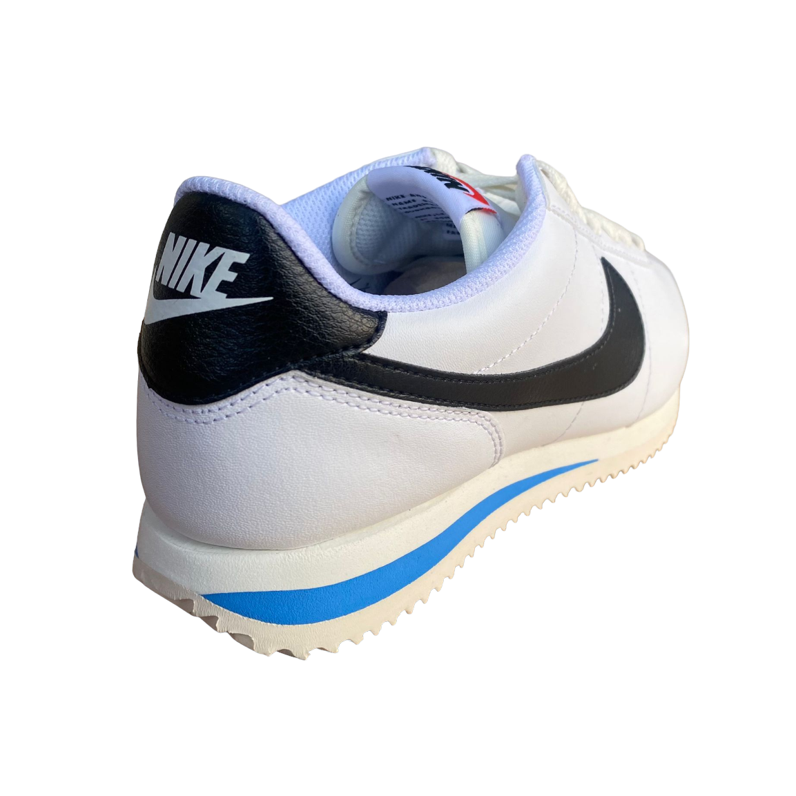 Nike Cortez DN1791-100 white black light blue women&#39;s sneakers shoe 