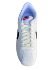 Nike Cortez DN1791-100 white black light blue women's sneakers shoe 