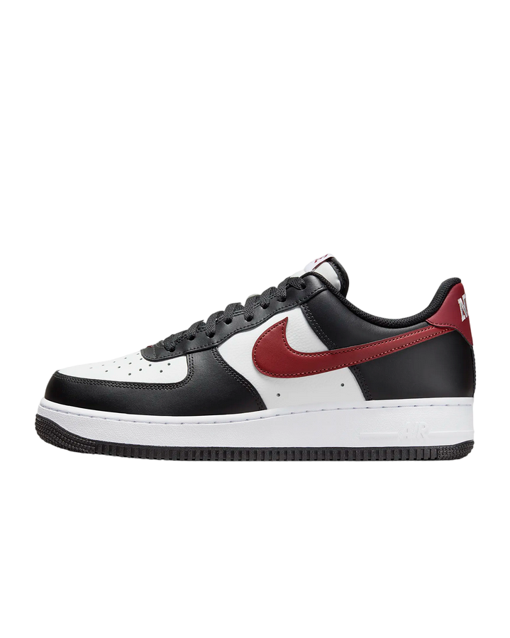 Nike men&#39;s sneakers shoe Air Force 1 &#39;07 FZ4615-001 black red white