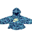 Nike tuta sportiva da bambina con cappuccio 36M177-U90 acqua-blu