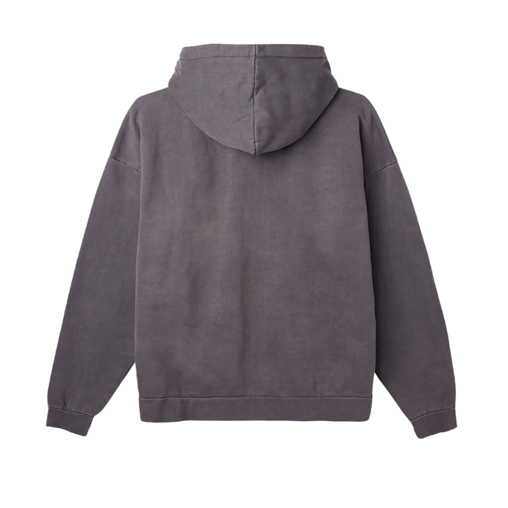 Obey felpa da uomo con cappuccio e cerniera intera Lowercase 112460019 nero