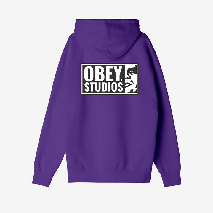 Obey felpa con cappuccio da adultoStudios Icon 112843977 viola