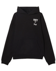 Obey felpa con cappuccio per adulti Posse Extra Heavy 112470231 nero