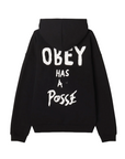 Obey felpa con cappuccio per adulti Posse Extra Heavy 112470231 nero