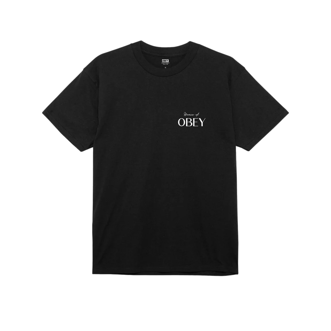 Obey men&#39;s short sleeve t-shirt House of Obey 165263753 A950800 black