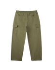 Obey Cargo trousers in ripstop with elastic waist 142020196 green