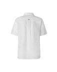 Pepe Jeans women's short-sleeved shirt in broderie anglaise perforated poplin Esty PL304810 800 white