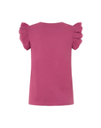 Pepe Jeans t-shirt with short ruffle sleeves Lindsay PL505849 363 pink